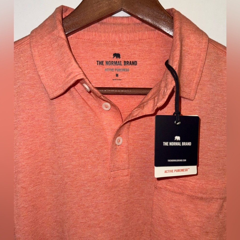 The Normal Brand NWT Active Puremeso Polo in "Canyon Sunset" - Picture 2 of 10